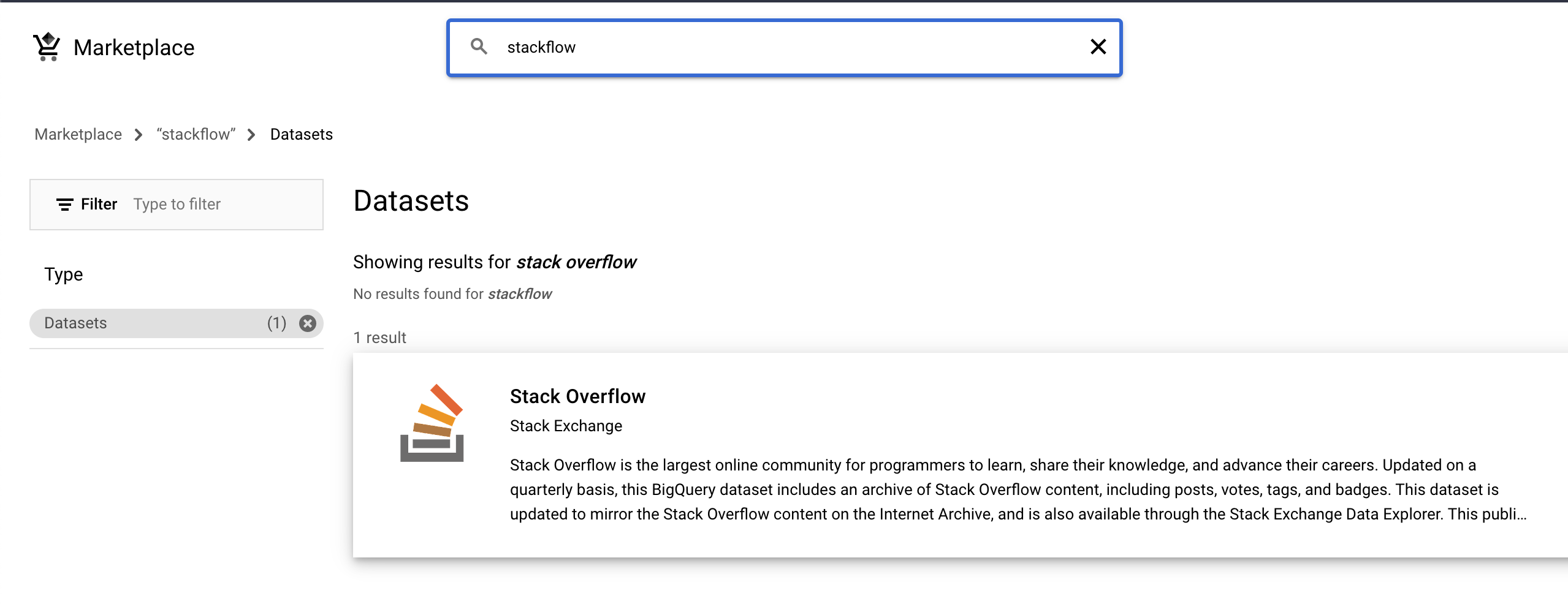 Search Stackoverflow